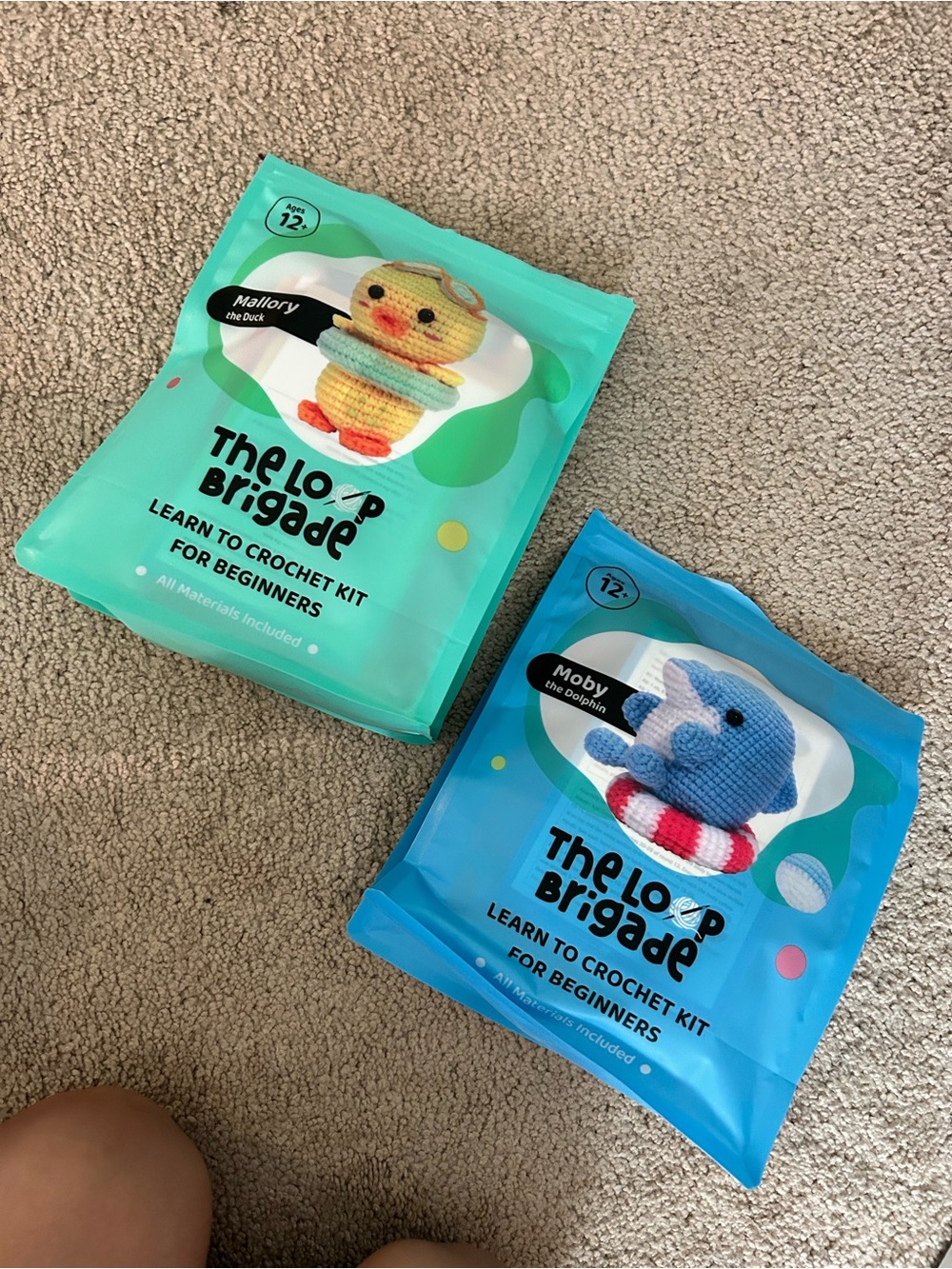 Kids Crochet Kit - Dolphin & Duck